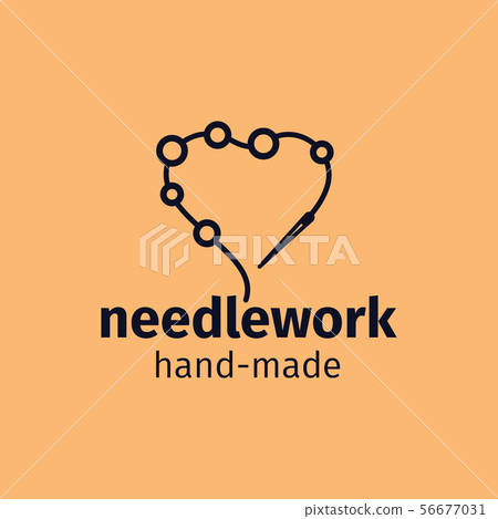Needlework handmade logo design Needlework handmade logo design 56677031