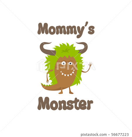 Mommys monster cute print design 56677223