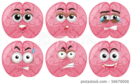 Human brain with different facial emotions Human brain with different facial emotions 56678008