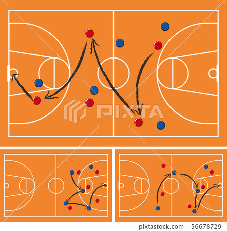 Game plans for basketball - Stock Illustration [56678729] - PIXTA