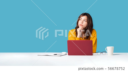 Thinking woman Thinking woman 56678752