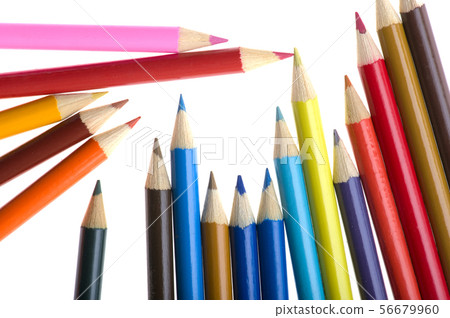 crayon on white background 56679960