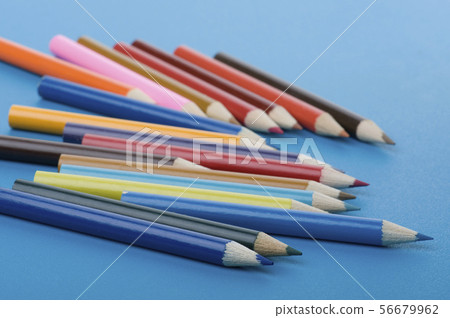 crayon on blue crayon on blue 56679962