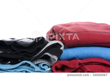Colored jumper on white 56680067