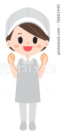Illustration of an aunt with lunch Illustration of an aunt with lunch 56681440