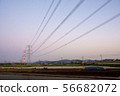 Power tower and sunset 56682072