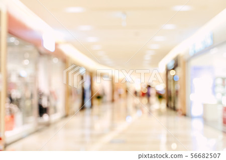 Department store imitation paste background shopping department shopping mall bokeh shopping blur 56682507