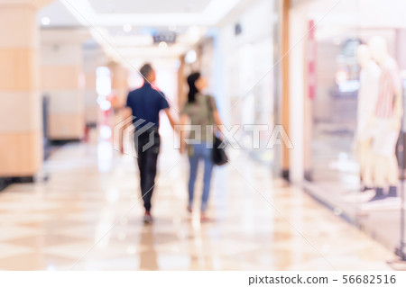Department store imitation paste background shopping department shopping mall bokeh shopping blur 56682516