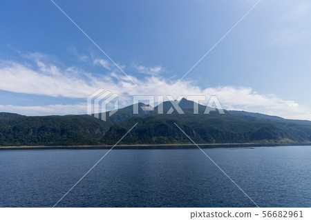 Shiretoko peninsula in summer seen from a pleasure boat (Hokkaido) Shiretoko peninsula in summer seen from a pleasure boat (Hokkaido) 56682961
