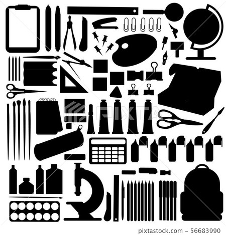 Back to school big set - Stock Illustration [56683990] - PIXTA