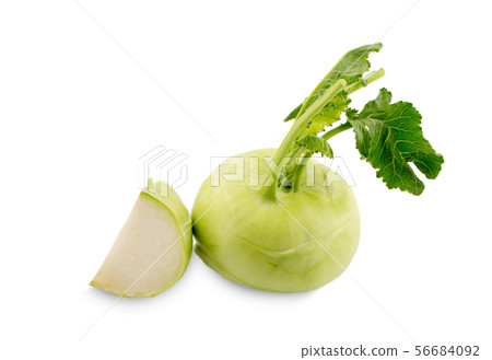 fresh kohlrabi isolated on white background fresh kohlrabi isolated on white background 56684092