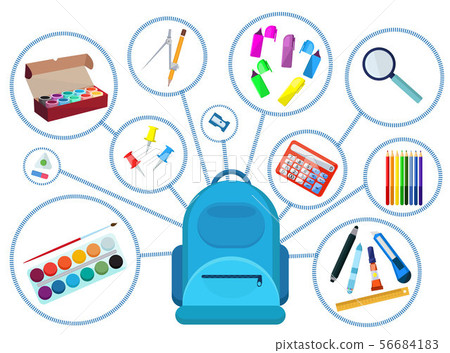 Back to school big set - Stock Illustration [56684183] - PIXTA
