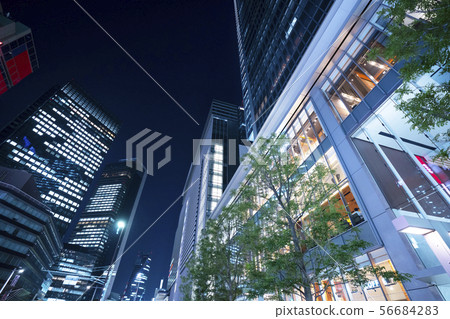 Night view of Nagoya station 56684283