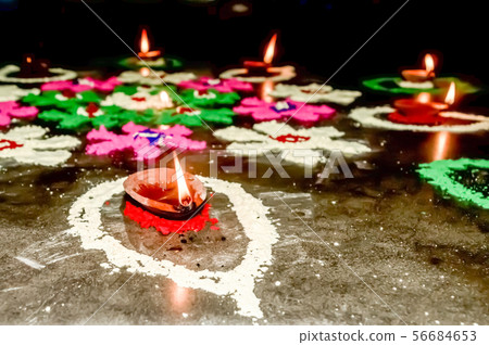 Happy Diwali. Diya Oil Lamps in DIPAWALI Happy Diwali. Diya Oil Lamps in DIPAWALI 56684653