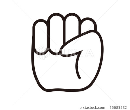 Finger Good Good Button Hand Icon Hand Sign Fist - Stock Illustration ...