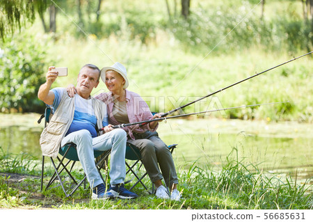 Selfie portrait during fishing 56685631