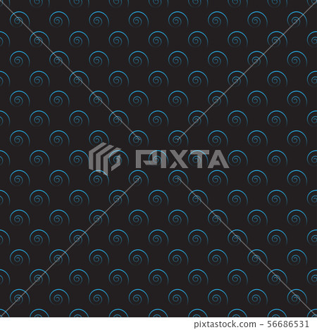 Vector black background. Luminous regular swirl 56686531