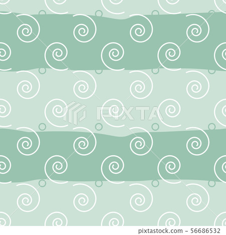 Vector seamless background. White regular swirl 56686532