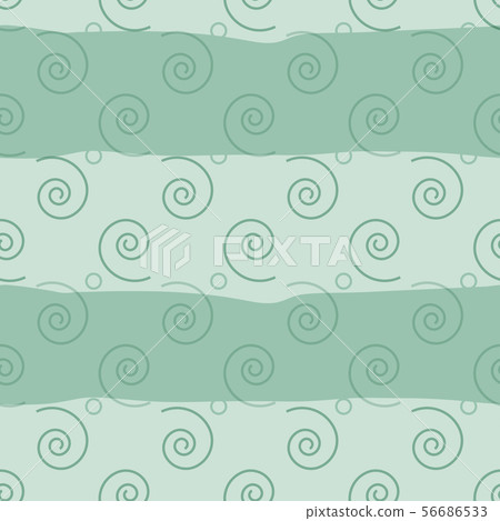 Vector seamless pattern. Soft regular swirl 56686533