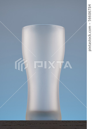 Empty beer glass. Isolated on grey background 56686784