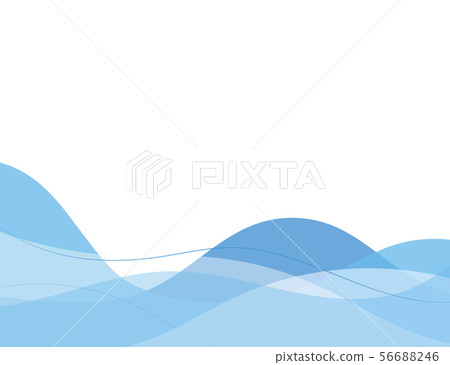 Blue water line wave concept abstract background - Stock Illustration ...