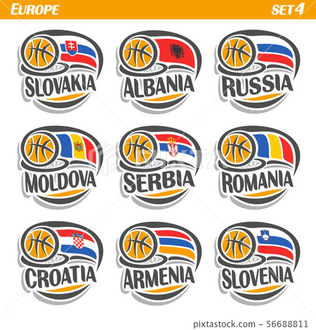 Vector set for Basketball 56688811