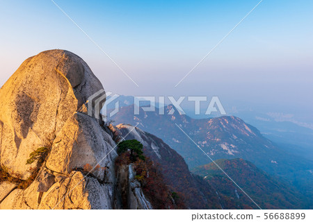 Autumn of Bukhansan Mountain in Seoul,South Korea. 56688899