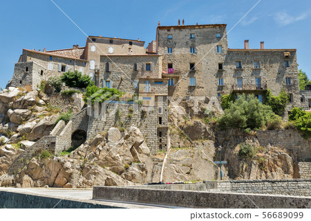 Medieval hilltop village Sartene in Corsica, Medieval hilltop village Sartene in Corsica, 56689099