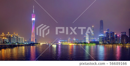 Guangzhou skyline. Guangzhou, China Guangzhou skyline. Guangzhou, China 56689166