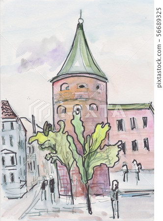 streets and squares of Riga, Powder tower 56689325