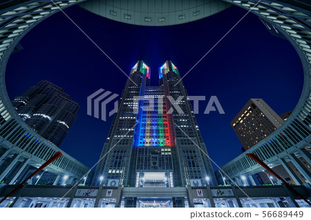 Light up of Tokyo Metropolitan Government 56689449