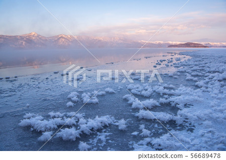 Kussharo lake frost flower Kussharo lake frost flower 56689478
