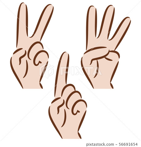 Body parts hand 123 - Stock Illustration [56691654] - PIXTA