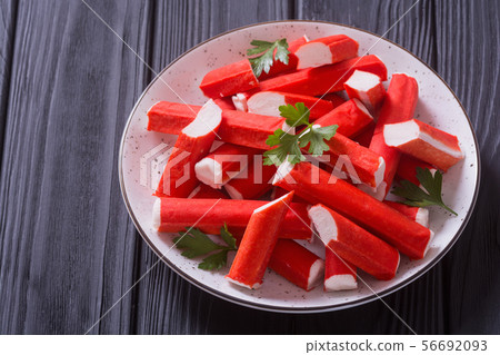 Crab sticks from fish protein 56692093