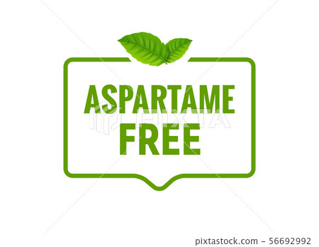 Aspartame free artificial symbol icon. Health product no aspartame sticker stamp, sweetener no sugar Aspartame free artificial symbol icon. Health product no aspartame sticker stamp, sweetener no sugar 56692992