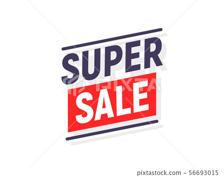 Super SALE banner poster background. Sale... - Stock Illustration  [56693015] - PIXTA