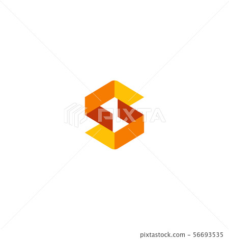 letter S initial logo template vector - Stock Illustration [56693535 ...