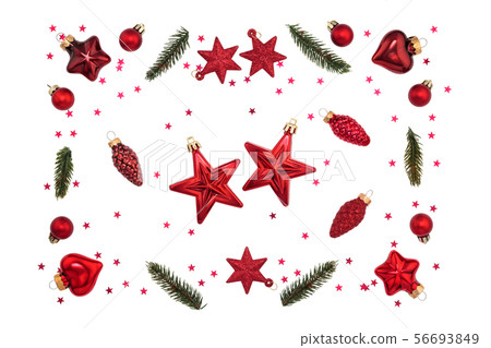 Christmas ornament on white. Christmas ornament on white. 56693849