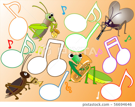 Insect concert - Stock Illustration [56694646] - PIXTA