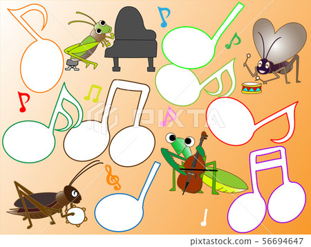 Insect concert - Stock Illustration [56694647] - PIXTA