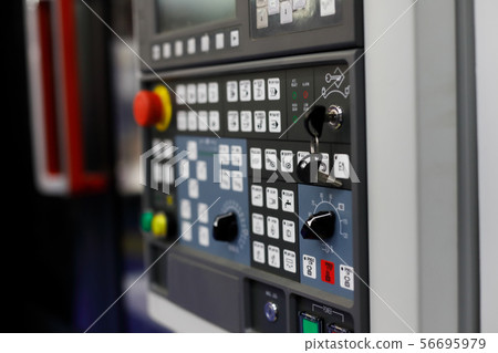 CNC milling machine with a control panel 56695979