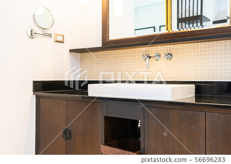 Sink faucet decoration in bathroom 56696283