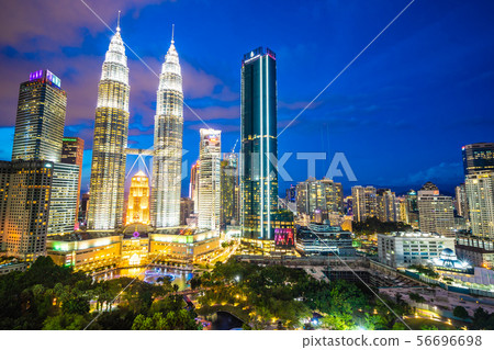 Beautiful architecture building exterior in Kuala Lumpur city in Malaysia 56696698