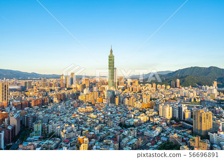 Beautiful architecture building taipei city 56696891
