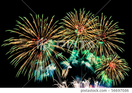 Firework display background for celebration anniversary 56697086