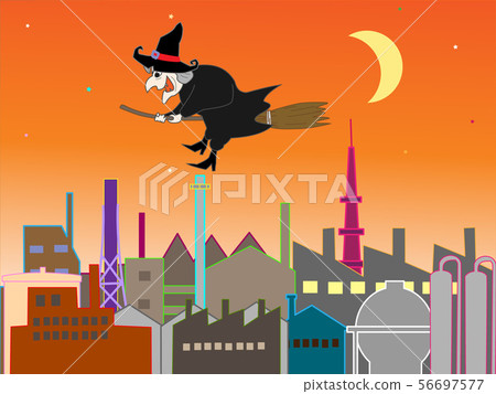 一個在萬聖節扮演重要角色的女巫 一個在萬聖節扮演重要角色的女巫 56697577