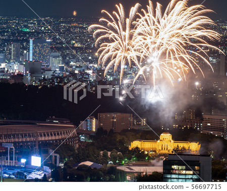 Tokyo Night View Tokyo Fireworks Jingu Fireworks Festival 56697715