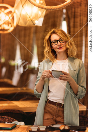 Girl in a cafe 56698089