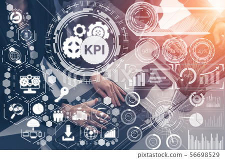 KPI Key Performance Indicator for Business Concept. 56698529
