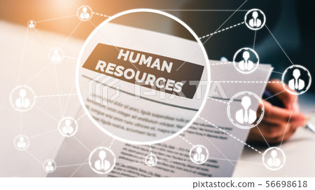 Human Resources and People Networking Concept. Human Resources and People Networking Concept. 56698618